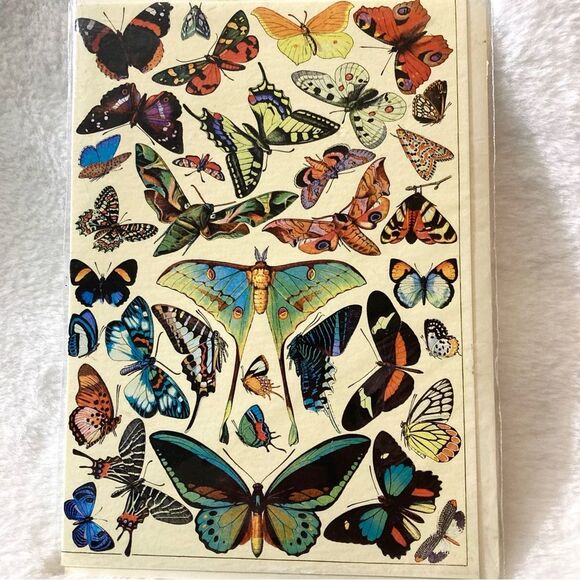 Madame Treacle Lot 3 Blank Greeting Cards Butterflies Print Vintage Collection - Picture 4 of 9
